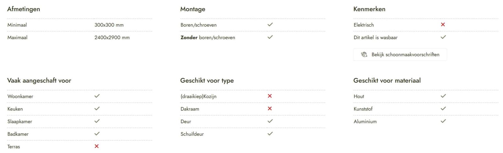 Specificatie-vaste-raamplisse