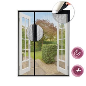 Magneet-vliegengordijn-dubbele-deur