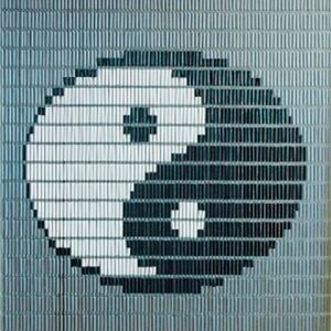 Hulzen vliegengordijn S0819 - Yin Yang